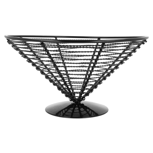 Garcia De Pou CESTA PRESENTACIÓN Ø 23x12 5 CM NEGRO ACERO (1 UNID.)