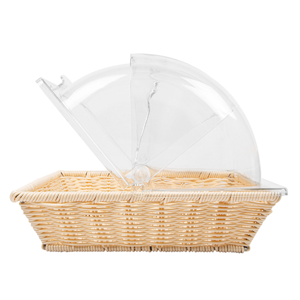 Garcia De Pou CESTA SÍMIL MIMBRE CON CÚPULA 36x33 5x26 CM BEIGE PP (1 UNID.)
