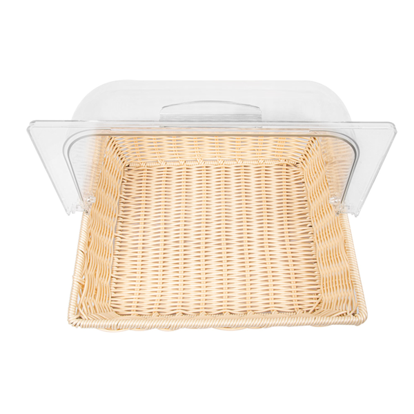 Garcia De Pou CESTA SÍMIL MIMBRE CON CÚPULA 36x33 5x26 CM BEIGE PP (1 UNID.)
