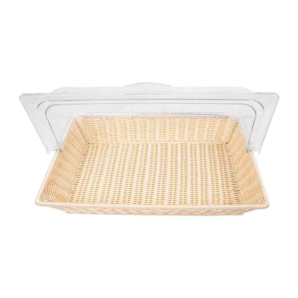 Garcia De Pou CESTA SÍMIL MIMBRE CON CÚPULA GN 1/1 BEIGE PP (1 UNID.)