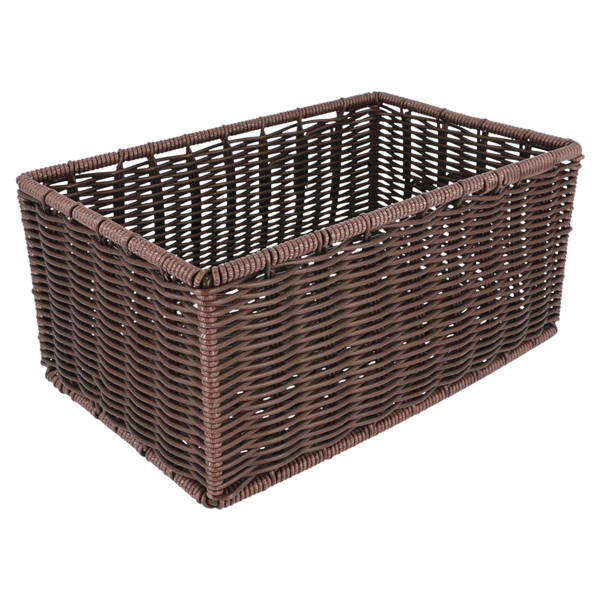 Garcia De Pou CESTA TOALLAS SÍMIL-MIMBRE 25x16x11 5 CM MARRÓN PP (1 UNID.)