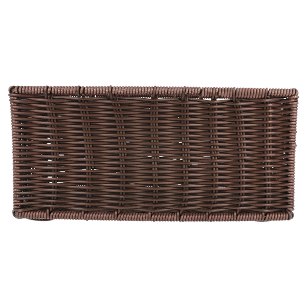 Garcia De Pou CESTA TOALLAS SÍMIL-MIMBRE 25x16x11 5 CM MARRÓN PP (1 UNID.)