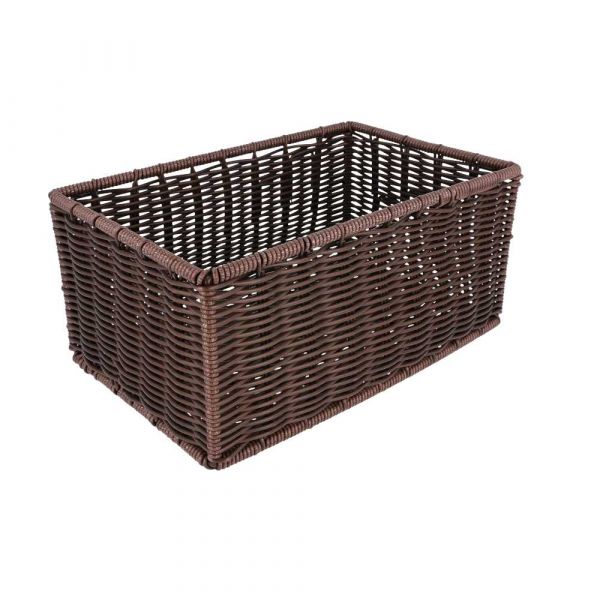 Garcia de pou CESTA TOALLAS SÍMIL-MIMBRE 25x16x11 5 CM MARRÓN PP (1 UNID.)