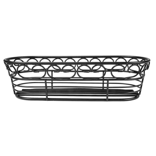Garcia De Pou CESTAS ALARGADAS 22 8x9 3x6 4 CM NEGRO ACERO (1 UNID.)