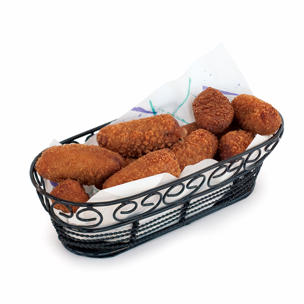 Garcia De Pou CESTAS ALARGADAS 22 8x9 3x6 4 CM NEGRO ACERO (1 UNID.)