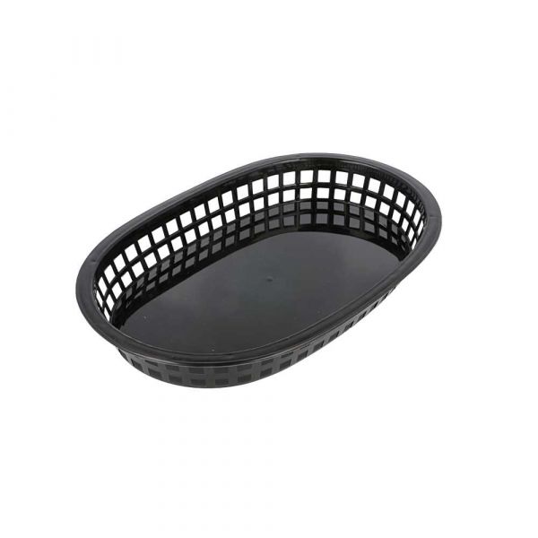 Garcia de pou CESTAS ALARGADAS 28x17 5x4 CM NEGRO PP (12 UNID.)