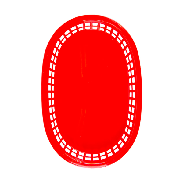 Garcia De Pou CESTAS ALARGADAS 28x17 5x4 CM ROJO PP (12 UNID.)