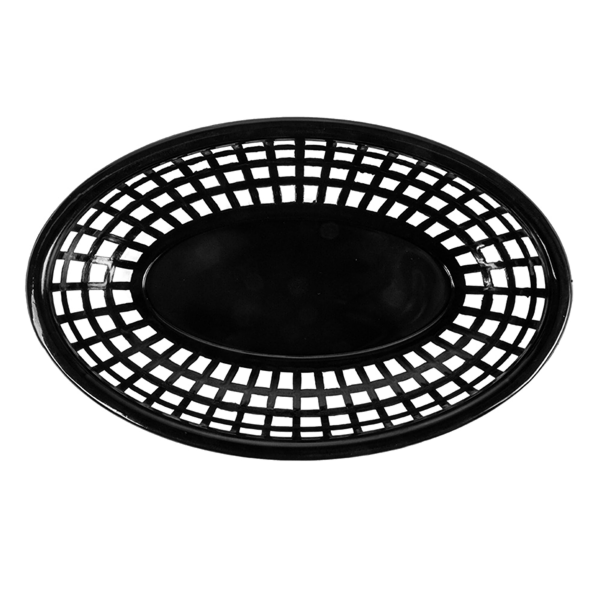 Garcia De Pou CESTAS OVALES 24x15x4 5 CM NEGRO PP (12 UNID.)