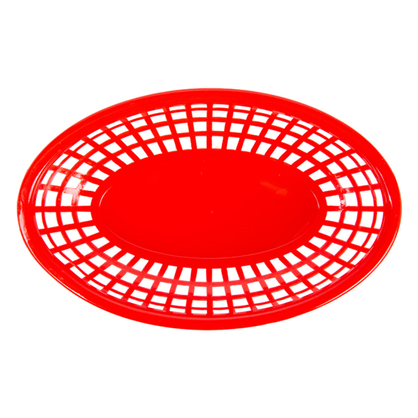 Garcia De Pou CESTAS OVALES 24x15x4 5 CM ROJO PP (12 UNID.)