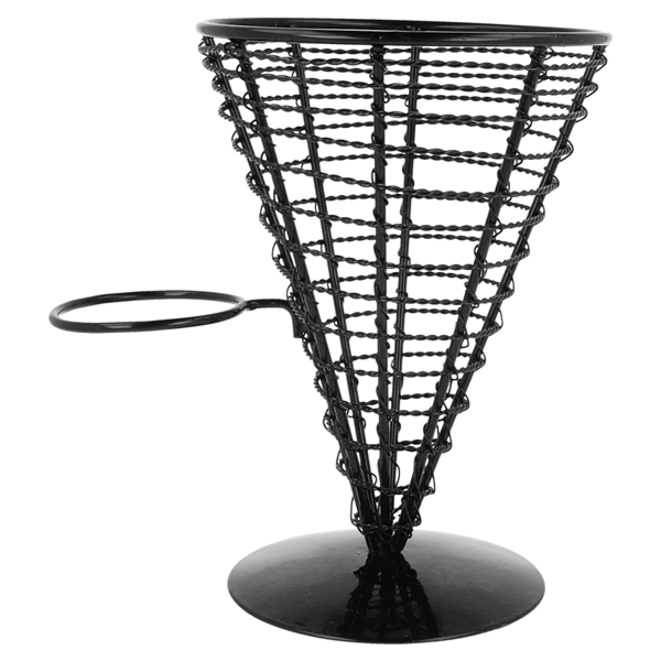 Garcia De Pou CESTAS PRESENTACIÓN 1 TARRINA Ø 12 8x18 CM NEGRO ACERO (1 UNID.)