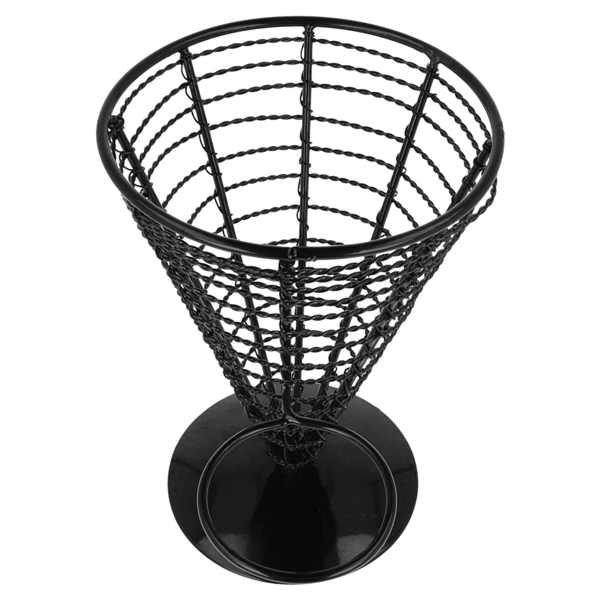 Garcia De Pou CESTAS PRESENTACIÓN 1 TARRINA Ø 12 8x18 CM NEGRO ACERO (1 UNID.)