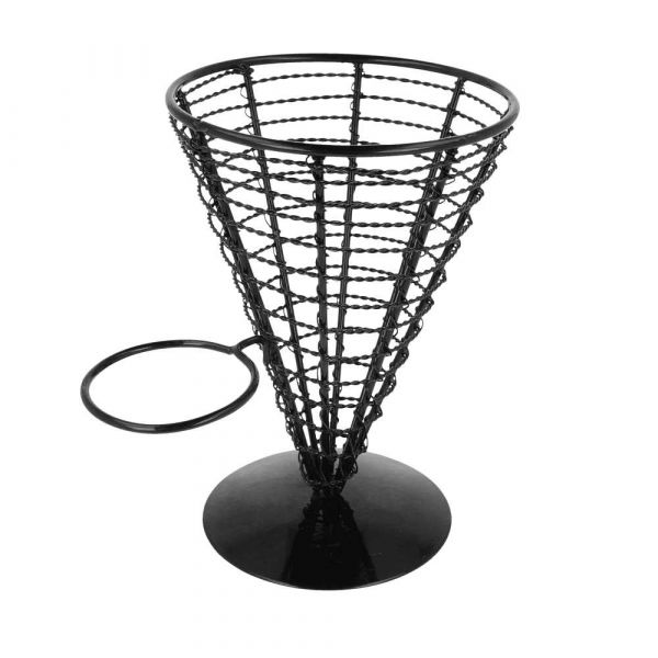 Garcia de pou CESTAS PRESENTACIÓN 1 TARRINA Ø 12 8x18 CM NEGRO ACERO (1 UNID.)