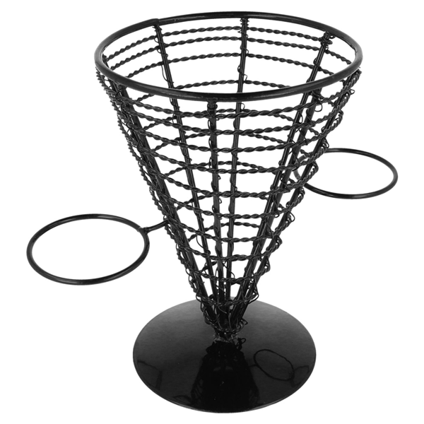 Garcia De Pou CESTAS PRESENTACIÓN 2 TARRINAS Ø 12 8x18 CM NEGRO ACERO (1 UNID.)