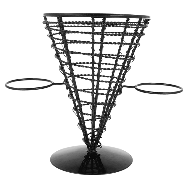 Garcia De Pou CESTAS PRESENTACIÓN 2 TARRINAS Ø 12 8x18 CM NEGRO ACERO (1 UNID.)