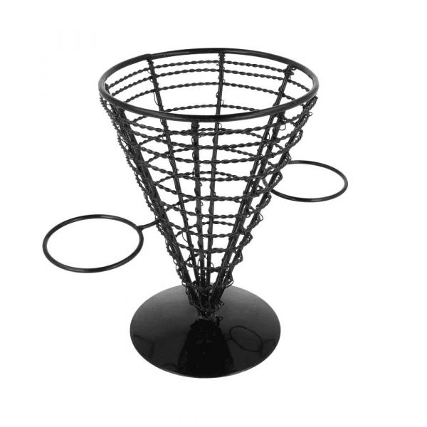Garcia de pou CESTAS PRESENTACIÓN 2 TARRINAS Ø 12 8x18 CM NEGRO ACERO (1 UNID.)
