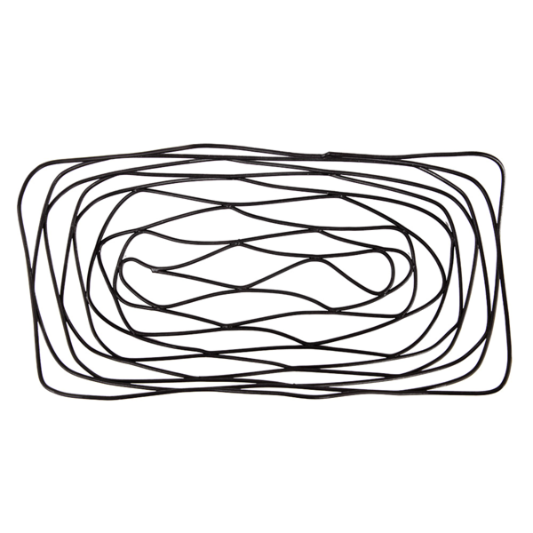 Garcia De Pou CESTAS RECTANGULARES 25 5x12 5x6 CM NEGRO ACERO (1 UNID.)