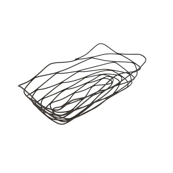 Garcia de pou CESTAS RECTANGULARES 25 5x12 5x6 CM NEGRO ACERO (1 UNID.)