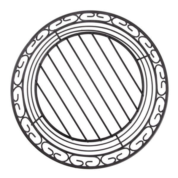 Garcia De Pou CESTAS REDONDAS Ø 20 3x6 3 CM NEGRO ACERO (1 UNID.)