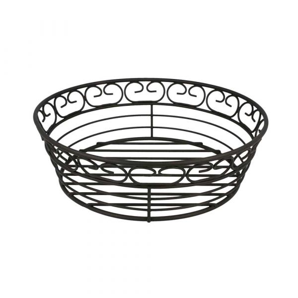 Garcia de pou CESTAS REDONDAS Ø 20 3x6 3 CM NEGRO ACERO (1 UNID.)
