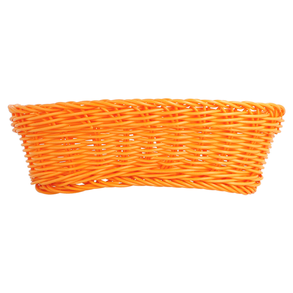 Garcia De Pou CESTAS SÍMIL MIMBRE ALARGADAS 23x9x8 CM NARANJA PP (12 UNID.)
