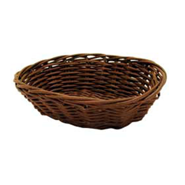 Garcia de pou CESTAS SÍMIL MIMBRE OVALES 17x13x5 CM NATURAL PP (12 UNID.)