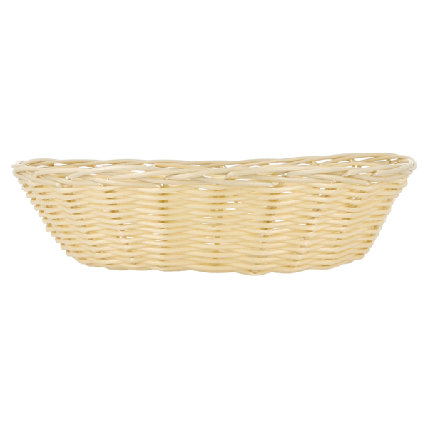 Garcia De Pou CESTAS SÍMIL MIMBRE OVALES 21x17x6 CM NATURAL PP (12 UNID.)