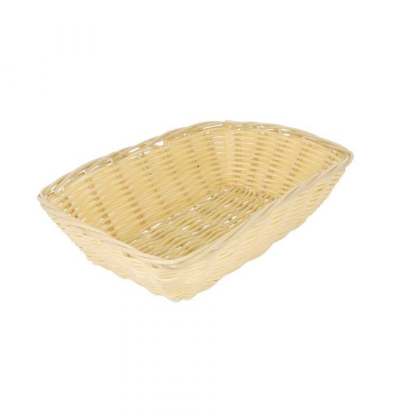 Garcia de pou CESTAS SÍMIL MIMBRE RECTANGULARES 22x14x6 5 CM NATURAL PP (12 UNID.)
