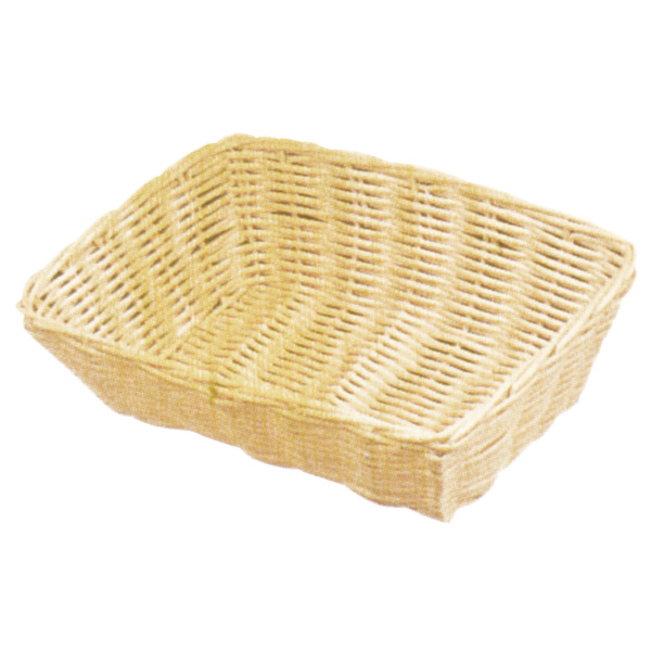 Garcia de pou CESTAS SÍMIL MIMBRE RECTANGULARES 25x18 5x7 5 CM NATURAL PP (12 UNID.)