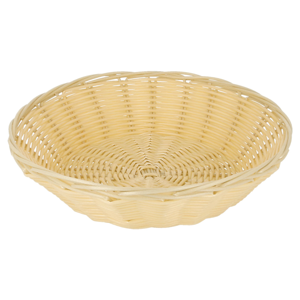 Garcia De Pou CESTAS SÍMIL MIMBRE REDONDAS Ø 21x6 CM NATURAL PP (12 UNID.)