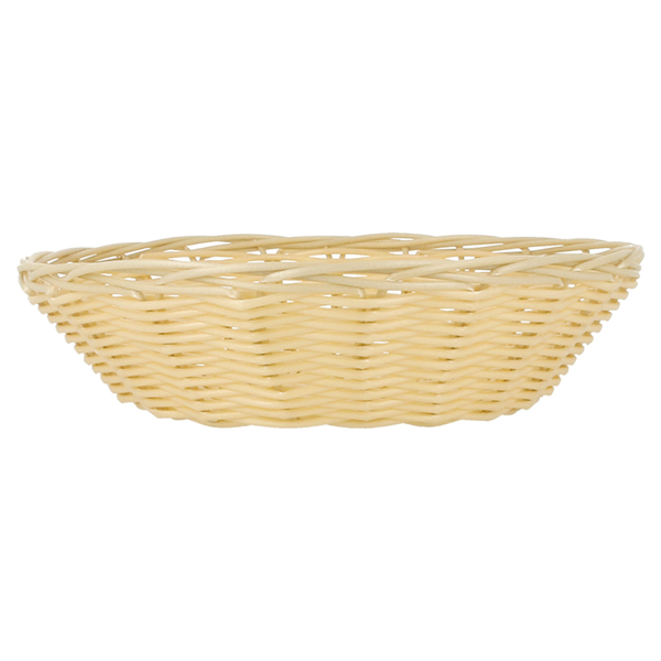 Garcia De Pou CESTAS SÍMIL MIMBRE REDONDAS Ø 21x6 CM NATURAL PP (12 UNID.)