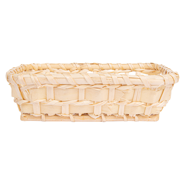 Garcia De Pou CESTO RECTANGULAR SÍMIL MIMBRE 18x14x5 CM NATURAL PP (1 UNID.)