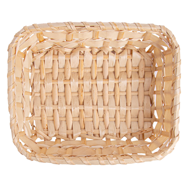 Garcia De Pou CESTO RECTANGULAR SÍMIL MIMBRE 18x14x5 CM NATURAL PP (1 UNID.)