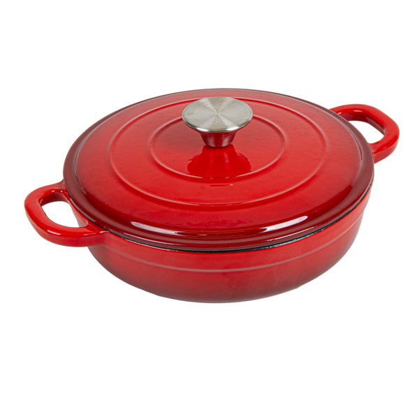 Garcia de pou COCOTTE REDONDA CON TAPA 1 9 L Ø 23x5 8 CM ROJO HIERRO (4 UNID.)