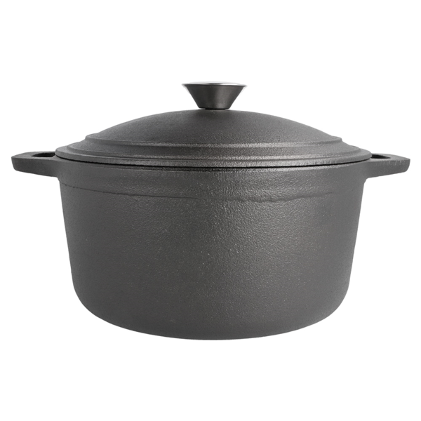 Garcia De Pou COCOTTE REDONDA CON TAPA 4800 ML Ø 25 5(33)x12 5 CM NEGRO HIERRO (2 UNID.)
