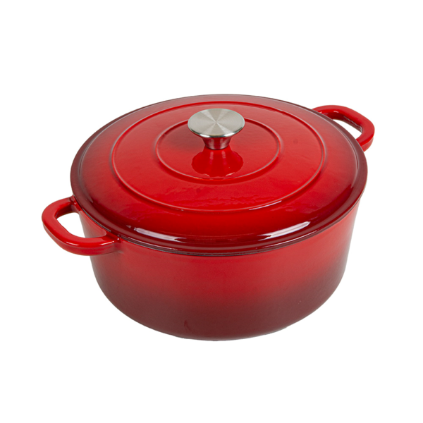 Garcia de pou COCOTTE REDONDA CON TAPA 5 2 L Ø 26x11 5 CM ROJO HIERRO (2 UNID.)