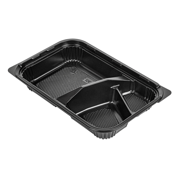 Garcia De Pou COFRES 3 COMPARTIMENTOS 22 7x14 7x3 5 CM NEGRO PP (200 UNID.)