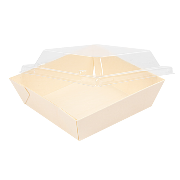 Garcia De Pou COMBO BARQUILLAS + TAPAS PET 12x12x3 5 CM NATURAL MADERA (200 UNID.)