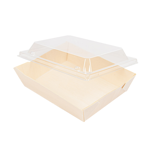 Garcia De Pou COMBO BARQUILLAS + TAPAS PET 16x12x3 6 CM NATURAL MADERA (200 UNID.)