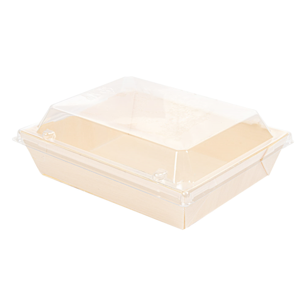 Garcia de pou COMBO BARQUILLAS + TAPAS PET 16x12x3 6 CM NATURAL MADERA (200 UNID.)
