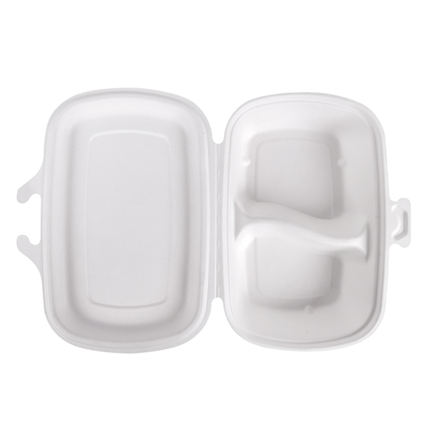 Garcia De Pou CONCHAS 2 COMPART. 'BIONIC' 900 ML 22 4x14x6 CM BLANCO BAGAZO (400 UNID.)