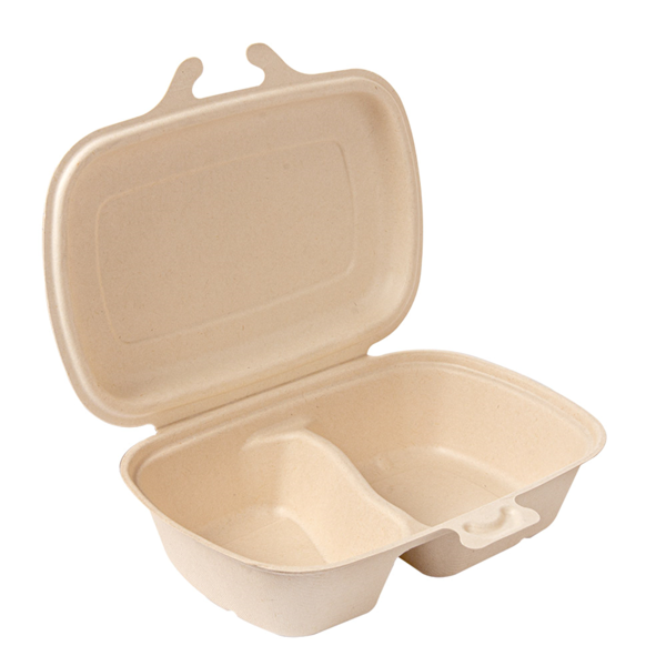 Garcia de pou CONCHAS 2 COMPART. 'BIONIC' 900 ML 22 4x14x6 CM NATURAL BAGAZO (400 UNID.)