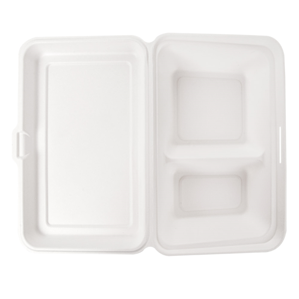 Garcia De Pou CONCHAS 2 COMPART. 'BIONIC' 940 ML 25 5x16 5x7 CM BLANCO BAGAZO (250 UNID.)