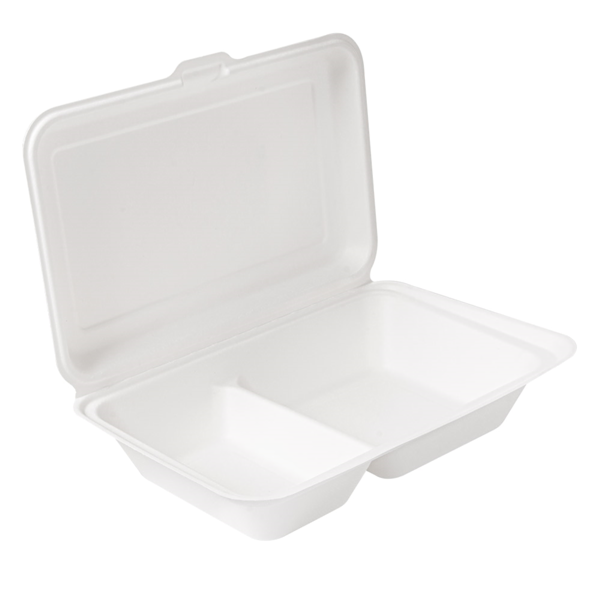 Garcia de pou CONCHAS 2 COMPART. 'BIONIC' 940 ML 25 5x16 5x7 CM BLANCO BAGAZO (250 UNID.)