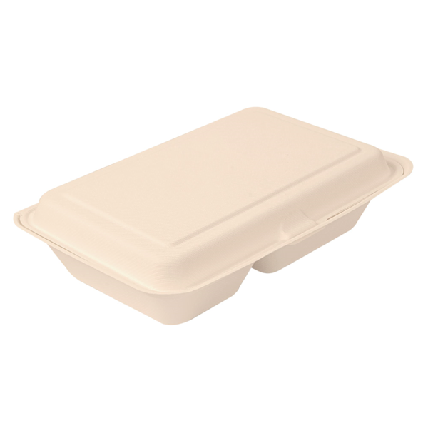 Garcia de pou CONCHAS 2 COMPART. 'BIONIC' 940 ML 25 5x16 5x7 CM NATURAL BAGAZO (250 UNID.)