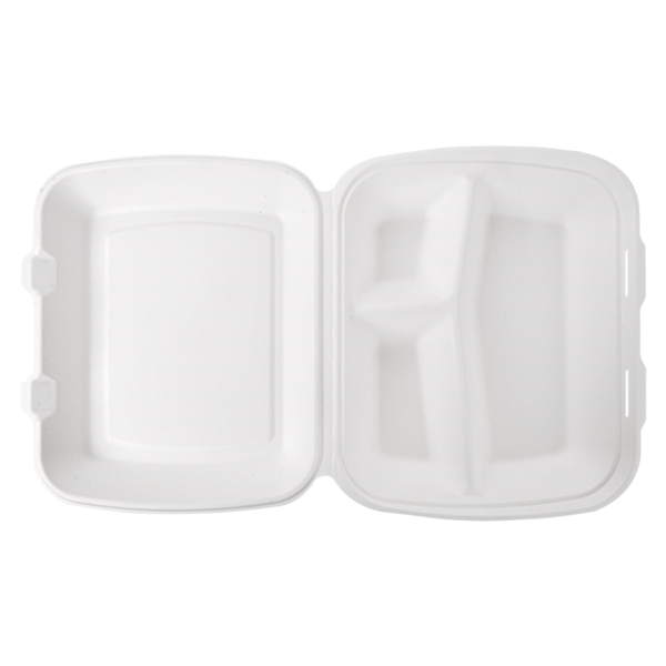 Garcia De Pou CONCHAS 3 COMPART. 'BIONIC' 950 ML 23x18x7 3 CM BLANCO BAGAZO (200 UNID.)
