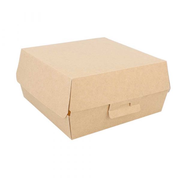 Garcia de pou CONCHAS HAMBURGUESA 'THEPACK' 220 G/M2 17 6x16 8x7 8 CM (XL) NATURAL CARTÓN ONDULADO NANO-MICRO (300 UNID.)