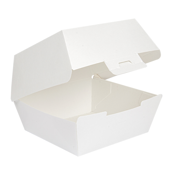 Garcia De Pou CONCHAS HAMBURGUESA 'THEPACK' 230 G/M2 13x12 5x9 CM (M) BLANCO CARTÓN ONDULADO NANO-MICRO (500 UNID.)