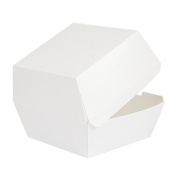 Garcia De Pou CONCHAS HAMBURGUESA 'THEPACK' 230 G/M2 13x12 5x9 CM (M) BLANCO CARTÓN ONDULADO NANO-MICRO (500 UNID.)
