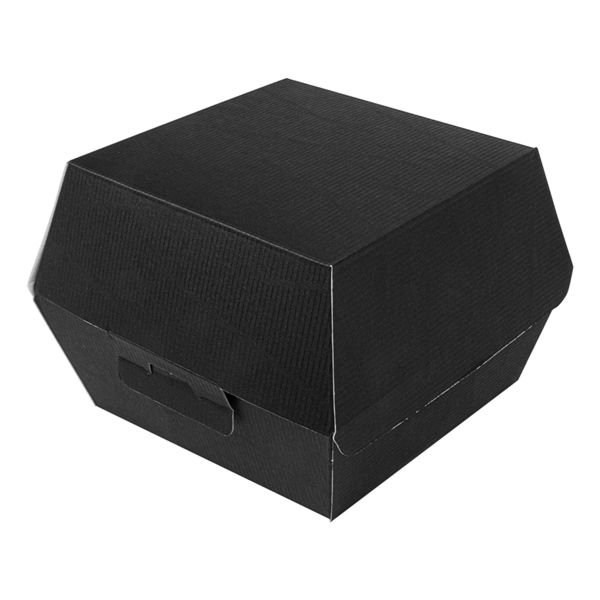Garcia De Pou CONCHAS HAMBURGUESA 'THEPACK' 230 G/M2 14 4x13 6x9 2 CM (L+) NEGRO CARTÓN ONDULADO NANO-MICRO (500 UNID.)