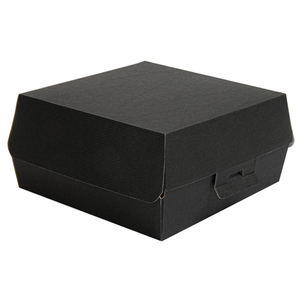 Garcia De Pou CONCHAS HAMBURGUESA 'THEPACK' 230 G/M2 17 6x16 8x7 8 CM (XL) NEGRO CARTÓN ONDULADO NANO-MICRO (300 UNID.)